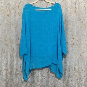 Chic Blue Women's Blouse